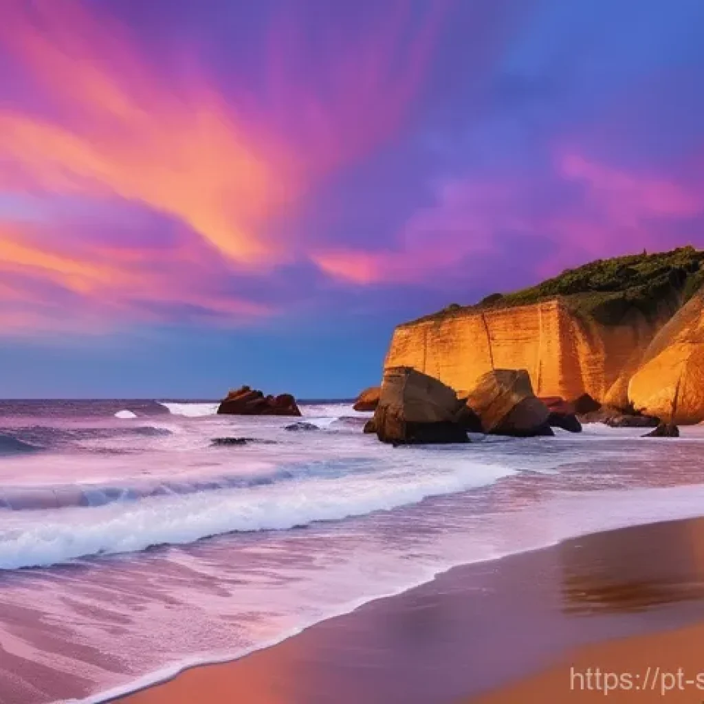 선셋포인트 도시의 일몰 - **A breathtaking panoramic view of Sunset Point at dusk.** The sky is a symphony of vibrant colors, ...