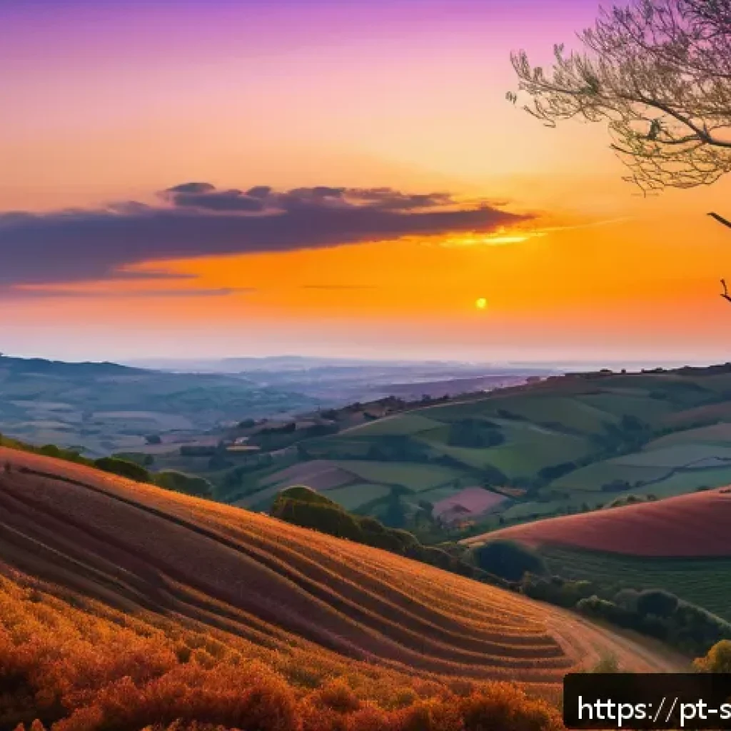 선셋포인트 언덕에서의 일몰 - A breathtaking sunset view from a high vantage point at a scenic lookout called Sunset Point, featur...